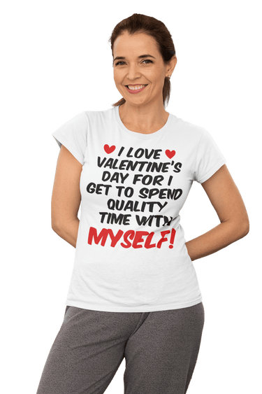 I Love Valentines Day Womens Style T-Shirt 8Ball